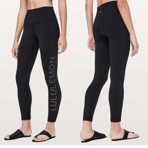 Lululemon Wunder Under Logo Leggings